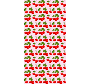 Red Cherry Pattern kitchen blind - TenStickers
