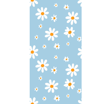 Little & big daisies Flowers and plant roller blind - TenStickers