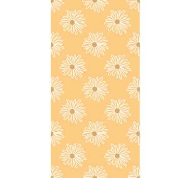 Yellow daisy design flower blind - TenStickers