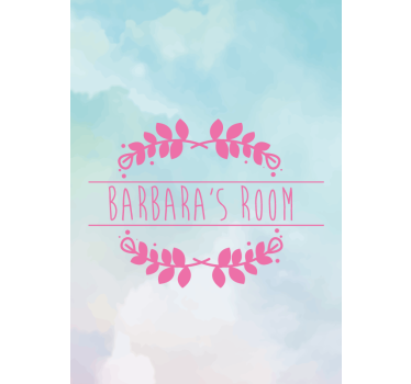 custom name room children roller blind - TenStickers