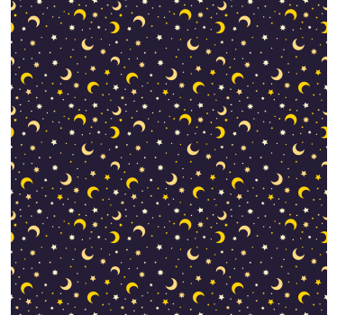 Night Sky Design Kids Bedroom Shade - TenStickers