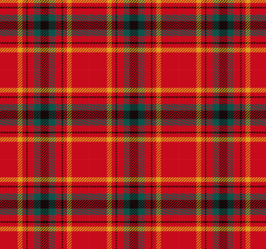 Christmas design red tartan texture window cover  - TenStickers