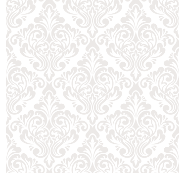 Damask Design White Living room blind - TenStickers