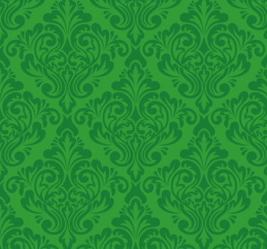 Green Damask Design Blind - TenStickers