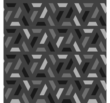 Geometric triangles black tones Living room blind - TenStickers