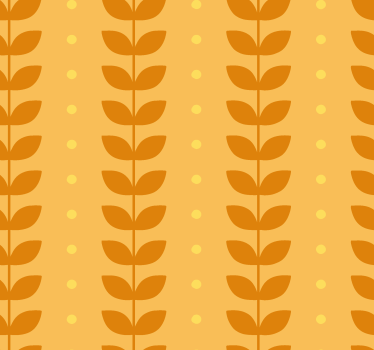 leafs pattern Orange blind - TenStickers