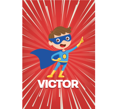 Super kid custom printed window roller blind - TenStickers