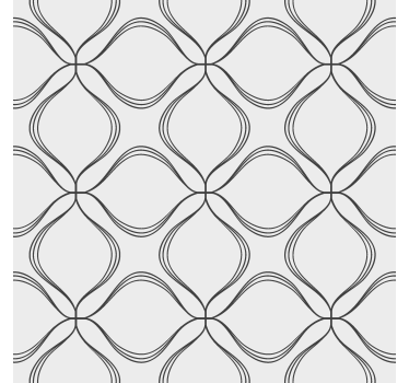 Abstract cross leaf pattern modern roller blind - TenStickers