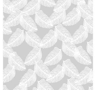 grey minimalist floral modern blind - TenStickers
