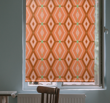 30s autumnal tints geometric Classic roller blind - TenStickers