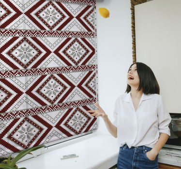 Texture and pattern blind geometric textile design - TenStickers