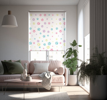 Fantastic colorful dog paws Animal blind - TenStickers