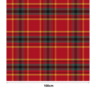 Christmas design red tartan texture window cover  - TenStickers