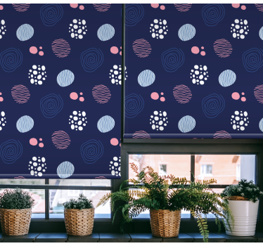 Abstract Circle Patterns texture and pattern blind - TenStickers