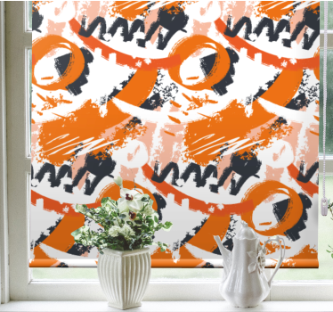 Abstract Circular Motif texture and pattern blind - TenStickers