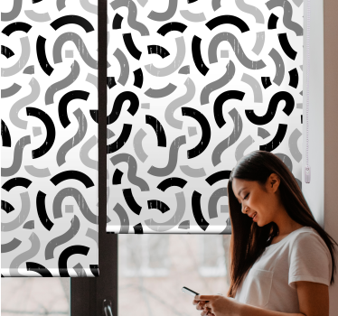 Abstract Curvy Patterns texture and pattern blind - TenStickers
