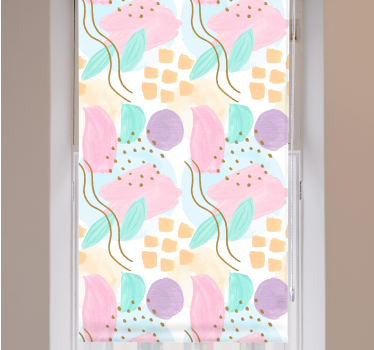 Abstract floral patterns modern blind - TenStickers