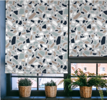 Texture and pattern blind in abstract terrazzo design - TenStickers