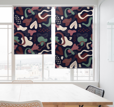 Abstract Leaf Motif texture and pattern blind - TenStickers