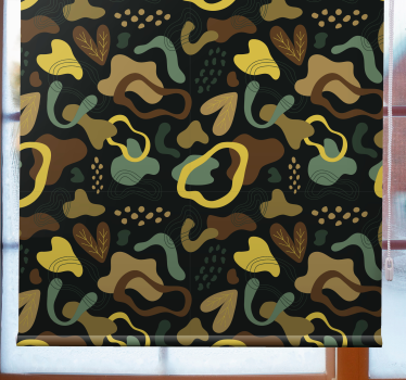 Abstract Leaf Shapes texture and pattern blind - TenStickers