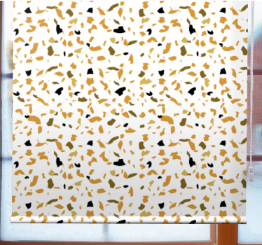 Brown and beige terrazzo texture and pattern blind - TenStickers
