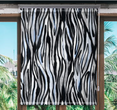Abstract zebra stripes texture and pattern blind - TenStickers