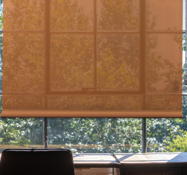 amazing orange color Office window blind - TenStickers