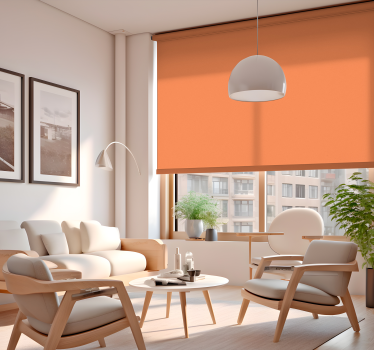 Apricot crush monocolor design living room window cover - TenStickers