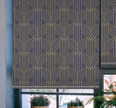 Art Deco style geo pattern Blind elegance - TenStickers