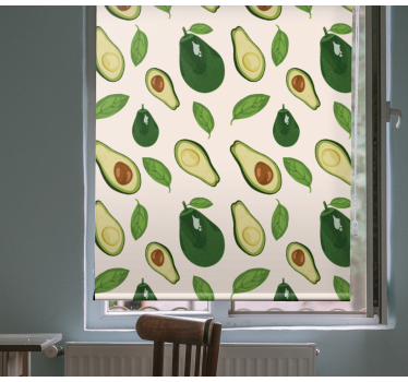 Avocados delight Fruit and vegetable roller blind - TenStickers