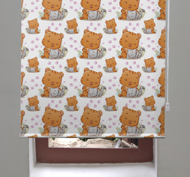 Baby cat patterns childrens blind - TenStickers