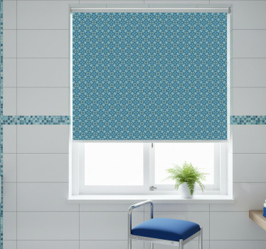 Blue bathroom bathroom blind - TenStickers
