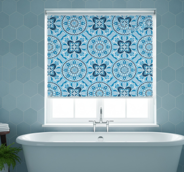 Mandala style bathroom blind - TenStickers