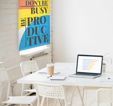 Be productive motivation text blind - TenStickers
