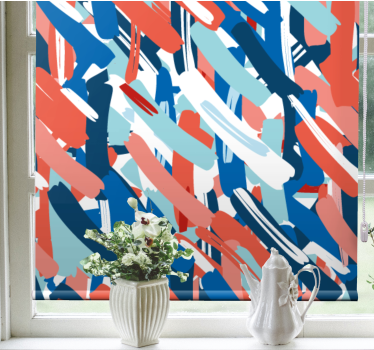 Bold Brush Strokes texture and pattern blind - TenStickers