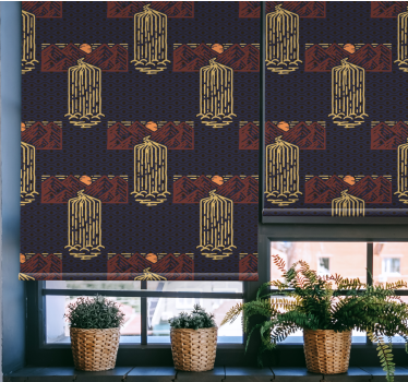 Sunset with waterfalls more vintage roller blind - TenStickers