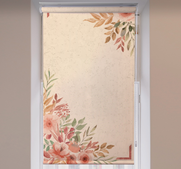Charming beige border flower blind - TenStickers