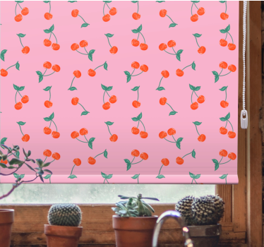 Cherry blossom motif kitchen blind - TenStickers