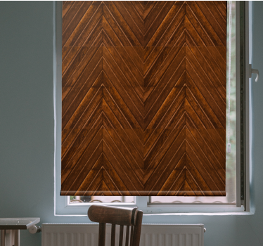 Chevron Wood Pattern rustic blind - TenStickers