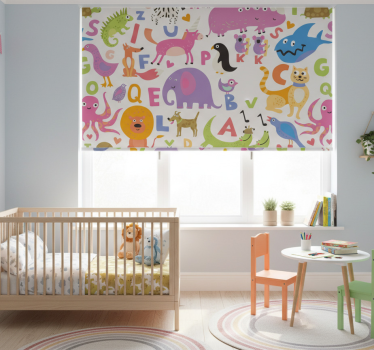Childrens blind alphabet animals - TenStickers