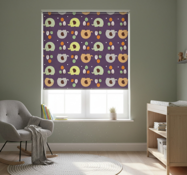 Childrens blind autumn elephant - TenStickers