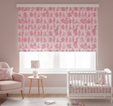 Childrens blind beautiful pink reindeer - TenStickers