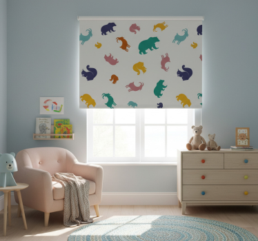 Childrens blind chamois and bears pattern - TenStickers