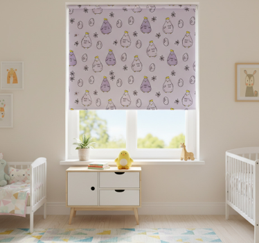 Childrens blind chick pattern design - TenStickers