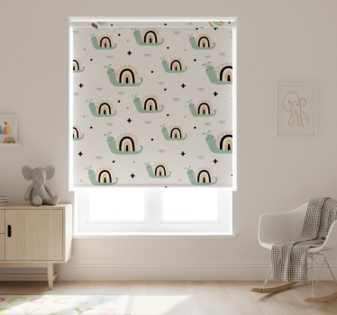 Childrens blind cute snail rainbow shells - TenStickers