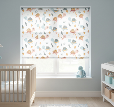 Childrens blind cute turtle group - TenStickers