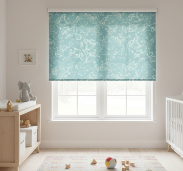 Childrens blind featuring baby elephants - TenStickers