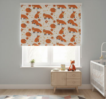 Childrens blind featuring beautiful foxes - TenStickers