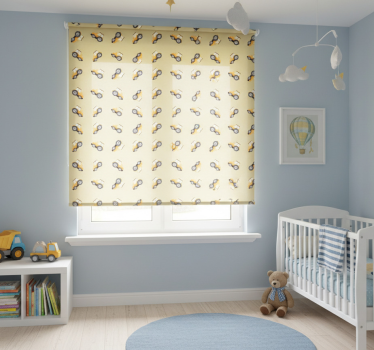 Childrens blind featuring cute construction trucks - TenStickers