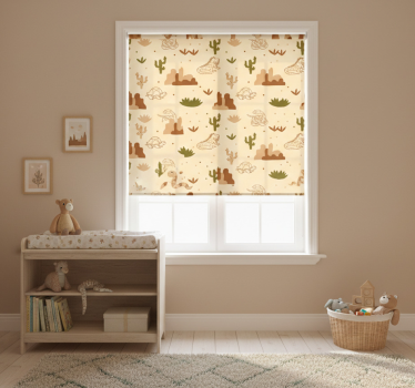 Childrens blind featuring desert wild animals - TenStickers